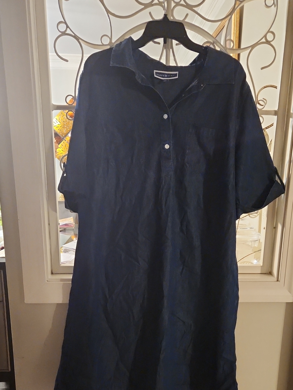 Karen Scott Navy Blue Shirt Dress